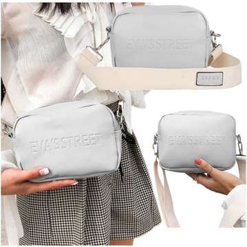 СЕРАЯ женская сумка через плечо, вместительная, МОДНАЯ, ГОРОДСКАЯ, СТИЛЬНАЯ