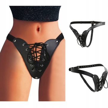 Super Sexy skórzane stringi bdsm damskie