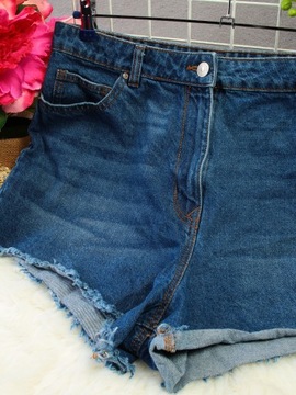 PAPAYA Spodenki jeans modne stylowe klasyczne niebieskie r. XXL 44