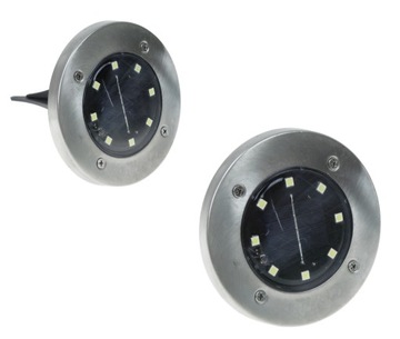 Lampa Solarna 8LED Najazdowa Trawnikowa Gruntowa