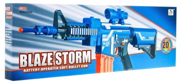 Automatyczny Karabin dla dzieci 8+ Blaze Storm 20 długich Pocisków z pianki