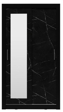 Szafa dwudrzwiowa 120 przesuwna CZARNA ROYAL BLACK
