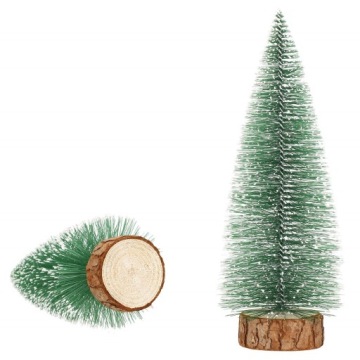 РОЖДЕСТВЕНСКАЯ ЕЛЬКА ИСКУССТВЕННАЯ РОЖДЕСТВЕНСКАЯ ЕЛЬ НА СТВОЛЕ, ЗАСНЕЖНАЯ, РОЖДЕСТВЕНСКАЯ 25см, ЗЕЛЕНОЕ ОТДЕЛЕНИЕ