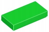 LEGO PŁYTKA GŁADKA 1X2 JASNO ZIELONA 3069B 2 SZT
