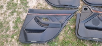 BMW E39 ЧЕРНЫЙ КОЖАНЫЙ КОМПЛЕКТ БОКОВИН для универсала COMBI
