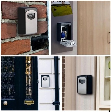 МЕТАЛЛИЧЕСКИЙ сейф для ключей, коробка, шкаф, сейф, сейф с кодом