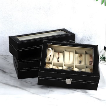 КОРОБКА-ОРГАНИЗАТОР ДЛЯ ЧАСОВ, 10 ШТ. КОРОБКА ДЛЯ ЧАСОВ В ПОДАРОК