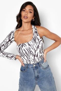 A38999K W02 BODY ODKRYTE RAMIĘ PRINT BOOHOO 44
