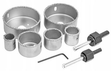 OTWORNICE DO GLAZURY PŁYTEK WOLFRAMOWE ZESTAW OTWORNIC 22-73 8 EL