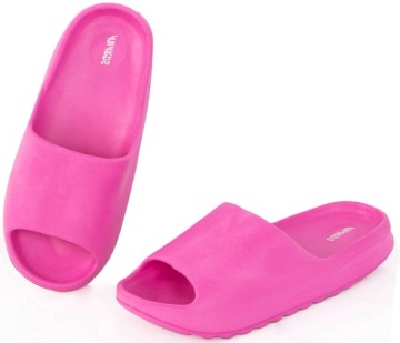 ЛИТЫЕ ШЛЕПАНЦЫ РОЗОВЫЕ ЛЕГКИЕ ТОЛСТАЯ ПОДОШВА 37