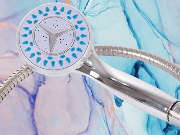 ZESTAW PRYSZNICOWY SŁUCHAWKA 3F WĄŻ UCHWYT NATRYSK