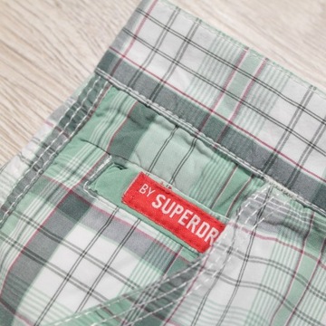 SUPERDRY _ IDEALNE KRÓTKIE SPODENKI Z LOGO _ L/XL