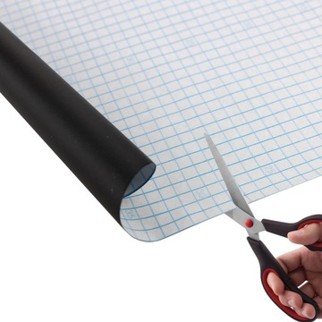 САМОКЛЕЯЩАЯСЯ МЕЛОВАЯ ДОСКА, БОЛЬШАЯ + 5 МЕЛОВ