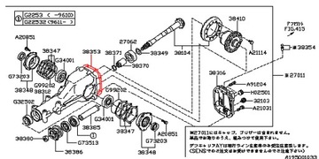 SUBARU IMPREZA LEVORG WRX TĚSNĚNÍ NÁPRAVA ZADNÍ