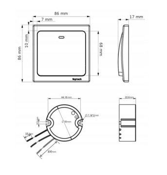 Комплект Linptech - модуль R2 и беспроводная кнопка K4R - AppFree