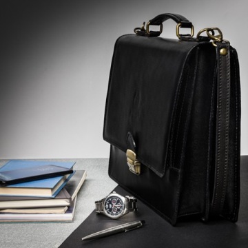 КЛАССИЧЕСКИЙ МУЖСКОЙ КОЖАНЫЙ ПОРТФЕЛЬ N01-BL