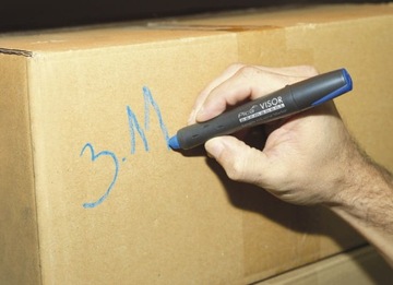 PICA VISOR Водостойкий восковой маркер RED