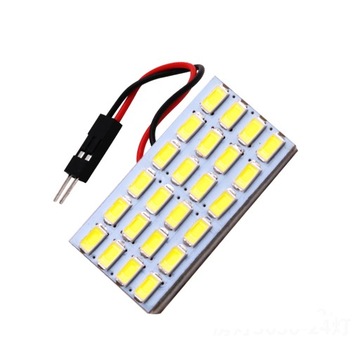 ПАНЕЛЬ 24 СВЕТОДИОДНЫХ МОДУЛЯ W5W BA9S T4W C5W C10W БЕЛАЯ
