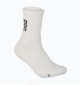 Skarpety rowerowe POC SOLEUS LITE Sock Mid L 43-45 k/ biały