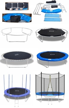 САДОВЫЙ батут 252 СМ С СЕТКОЙ + ЛЕСТНИЦА FITNET