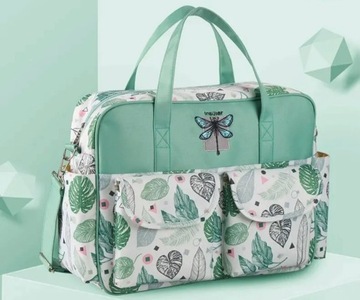 TORBA DLA MAMY ORGANIZER DO WÓZKA TATY PLECAK WZORY KOLORY FLAMING 3w1