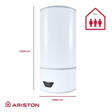 КОТЕЛ ЭЛЕКТРИЧЕСКИЙ НАГРЕВАТЕЛЬ ARISTON LYDOS HYBRID WIFI 80 Л ТЕПЛОВОЙ НАСОС