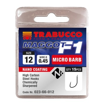 HACZYKI TRABUCCO F 1 MAGGOT nr.18 - 15szt.