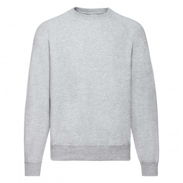 Bluza męska bez kaptura FRUIT of LOOM Szary XXL