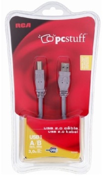Экранированный USB2.0 USB кабель THOMSON серый 3м