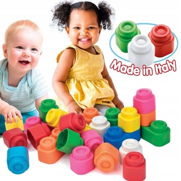 ПОДАРОЧНЫЙ НАБОР БОЛЬШИХ РЕЗИНОВЫХ БЛОКОВ SENSORY CAR ДЛЯ ДЕТЕЙ ОТ ГОДА