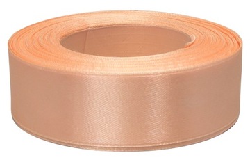 Taśma satynowa wstążka 25mm 27mb ŁOSOSIOWY
