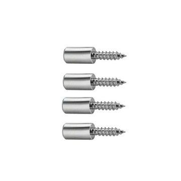 4x WKRĘCANA PODPÓRKA KOŁEK PÓŁKI z GUMKĄ OTULINĄ