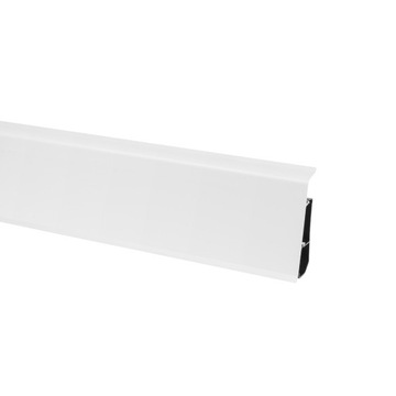 LISTWA PRZYPODŁOGOWA BIAŁY MAT WYŻSZA OD EVO 73MM