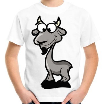 Koszulka dziecięca z kozą t-shirt koza na prezent dla dzień dziecka 140