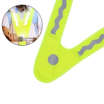 2X СВЕТООТРАЖАЮЩИЙ ЖИЛЕТ ГИБКИЙ ВЕЛОСИПЕД БЕГ ДЕТЕЙ ВЫСОКАЯ ВИДИМОСТЬ