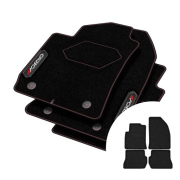 Velurové koberce Carbon pro Ford Fusion 2005-2012