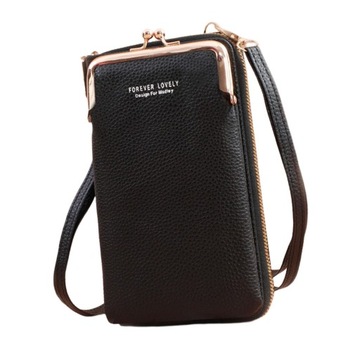 Torebka Crossbody na telefon komórkowy Czarna