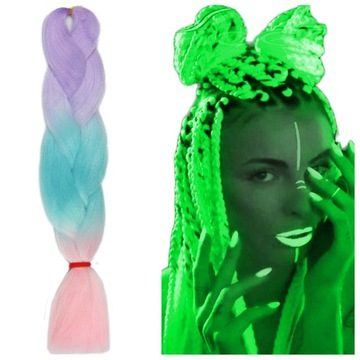 СИНТЕТИЧЕСКИЕ волосы для наращивания ЦВЕТНЫХ кос.