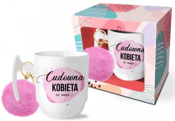 Kubek z POMOPEM Prezent dla DZIEWCZYNY na Mikołaja