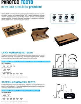 Полная скамейка для трубочиста 80см TECTO черная