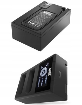 ЗАРЯДНОЕ УСТРОЙСТВО USB С ДВОЙНЫМ ЖК-дисплеем ТИПА C ДЛЯ FUJIFILM NP-W126