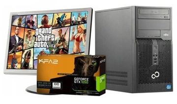 Komputer Fujitsu z Monitorem i5/16GB/SSD/GTX1050