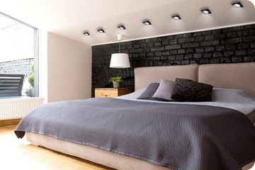 OCZKO KWADRATOWE SZKLANE SUFITOWE OPRAWKA LAMPKA LED OCZKO LED OPRAWA GU10