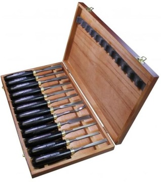 Набор стамесок для резьбы по дереву Holzmann SCH12TLG, 12 шт. чемодан