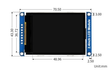 ЖК-дисплей 2,4 дюйма ILI9341 SPI RPI Arduino STM32