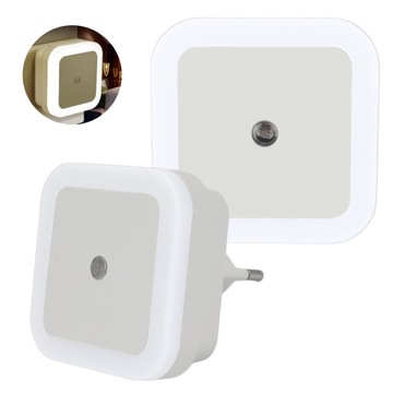 СВЕТОДИОДНЫЙ НОЧНИК 1ВТ ДЛЯ ДЕТСКОГО СНА С КОНТАКТНЫМ ДАТЧИКОМ СУМЕРКИ