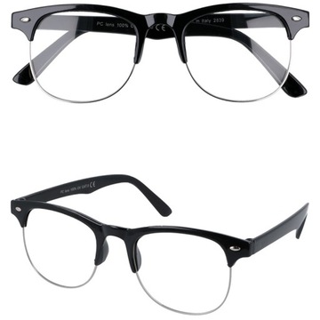 Okulary zerówki kujonki nerdy