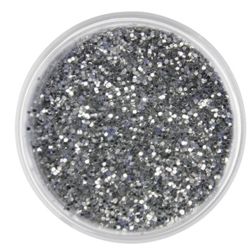 PYŁEK DO PAZNOKCI QUARTZ EFFECT SPARKLING SREBRNY