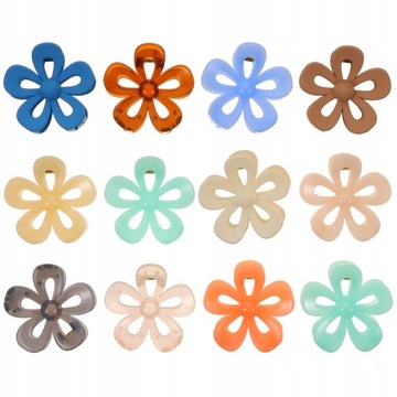 Akcesoria do włosów Grip Flower Clip Miss 12 szt