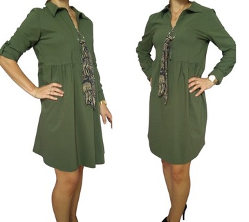 ZJAWISKOWA sukienko-koszula KHAKI HIT!!!